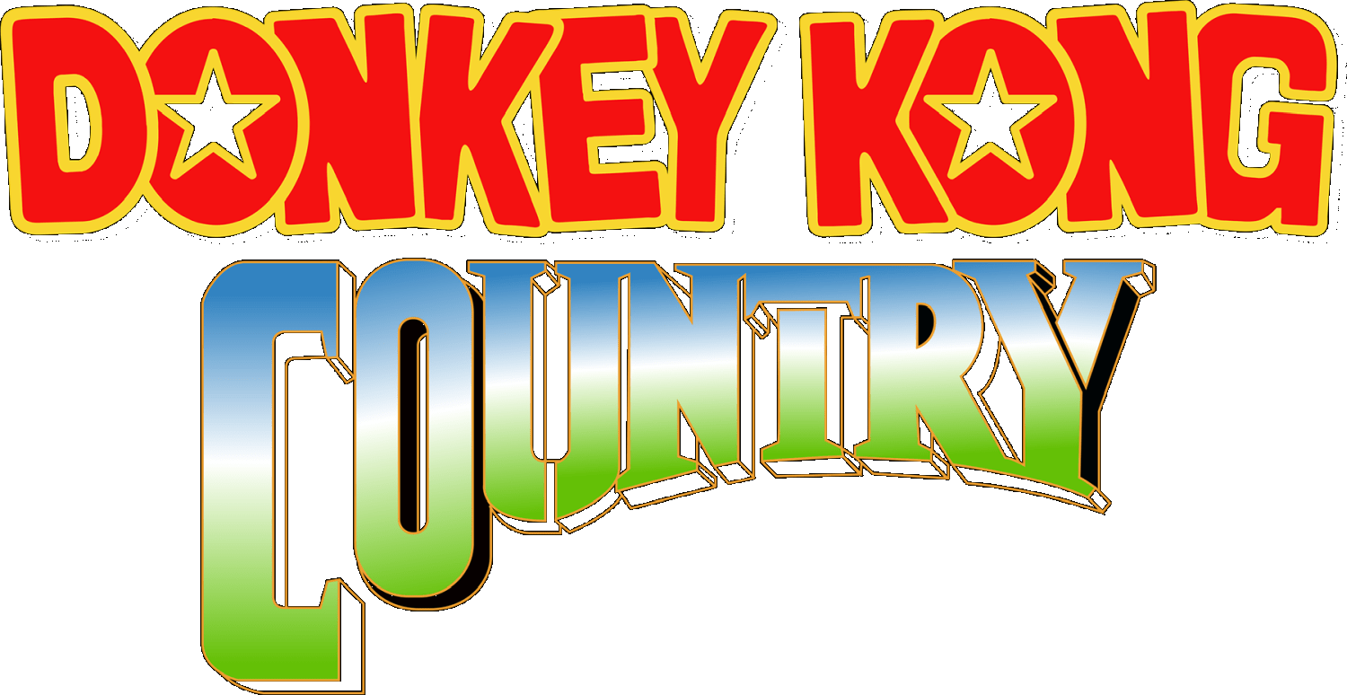 Donkey Kong Country logo for Super Nintendo